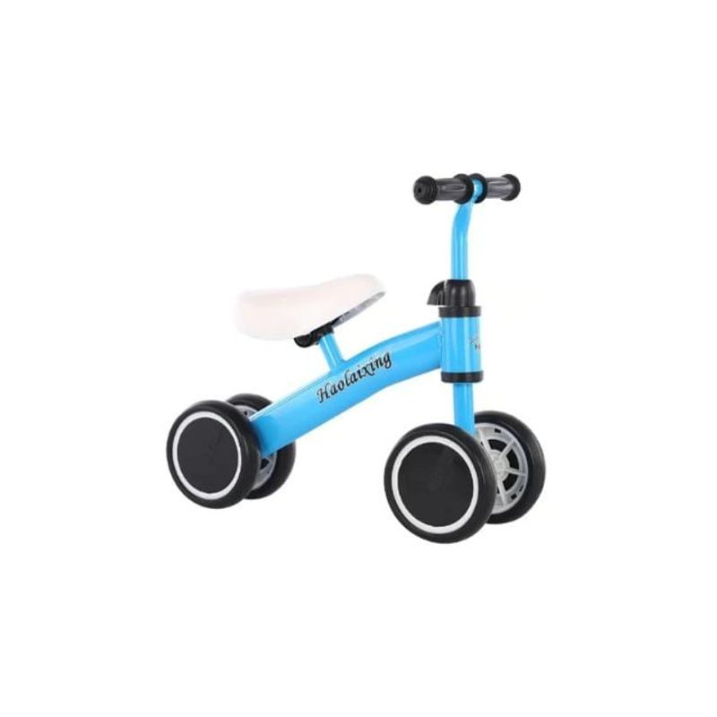 UNIVERSAL - Bicicleta De Equilibrio 4 Ruedas, Juguete Para Caminar Para Niños Azul