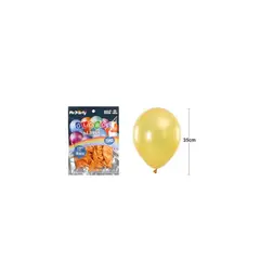 GENERICO - Globos De Látex Perlado Dorado Claro 35cm 25pcs