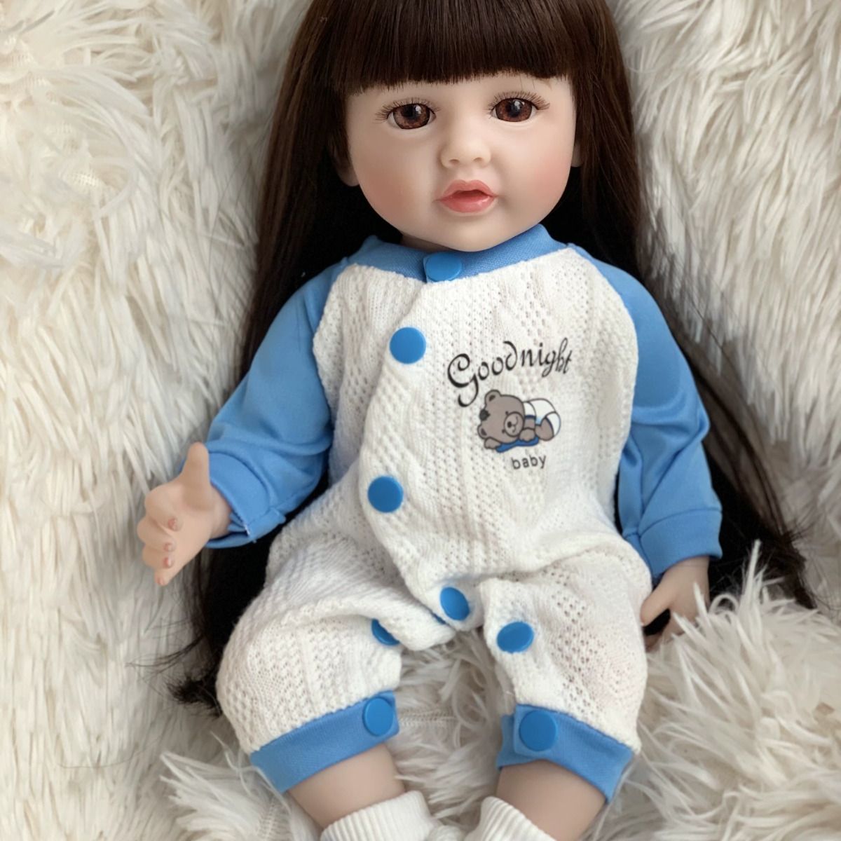 GENERICO - Bebé Reborn 55cm Cuerpo Completo De Silicona