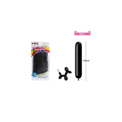 GENERICO - Globos Largos Negro 120cm 30pcs