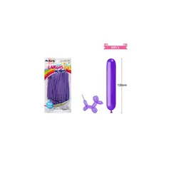 GENERICO - Globos Largos Morado 120cm 30pcs