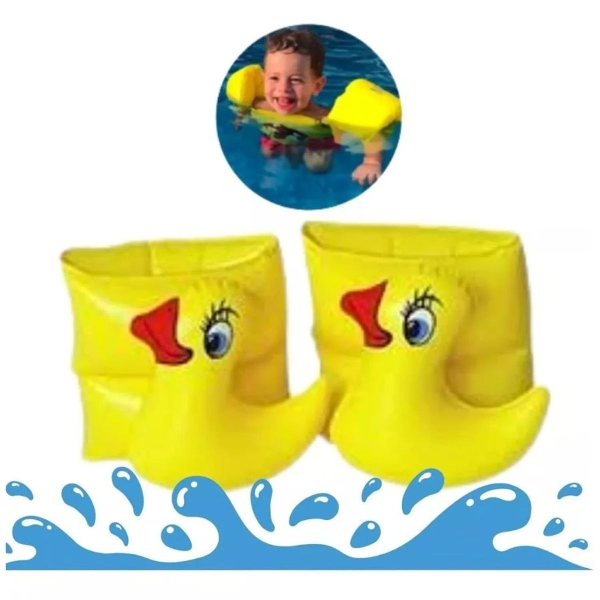 GENERICO - Flotador Alitas Inflables Niños Con Diseño Brazos Piscina