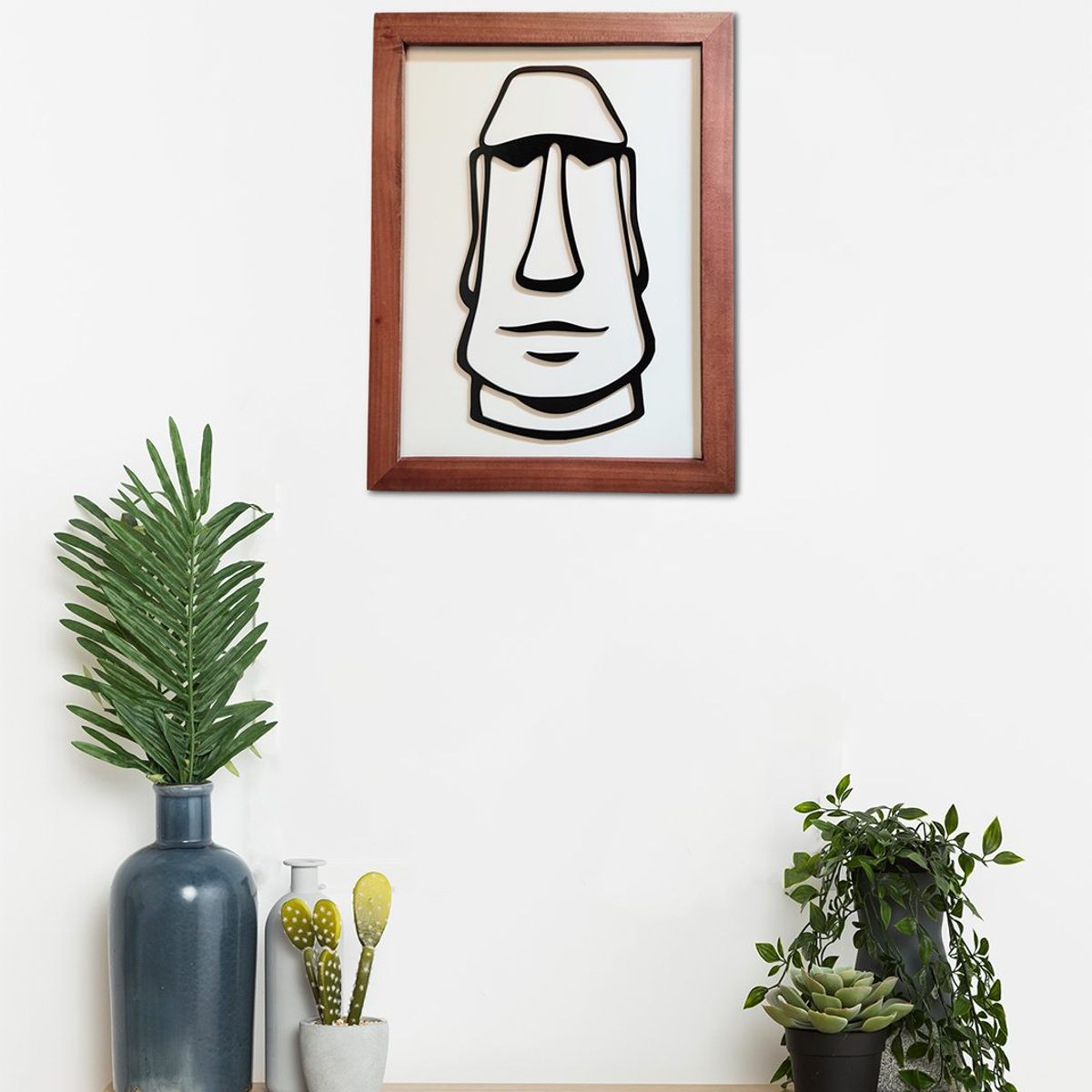 ELAB PROPIA - Cuadro Decorativo Moderno Moái - Madera Fun Republic