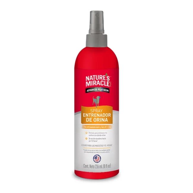 NATURE'S MIRACLE - Spray Entrenador Orina Natures Miracle Para Cachorros 236 ml