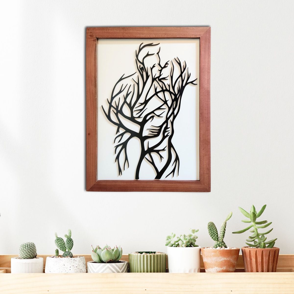 ELAB PROPIA - Cuadro Decorativo Pareja Ramas Árbol - Madera Fun Republic