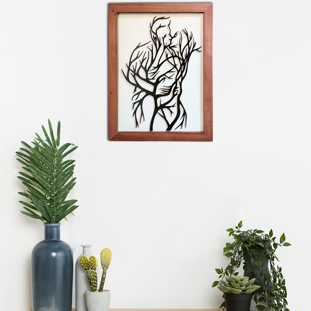 ELAB PROPIA - Cuadro Decorativo Pareja Ramas Árbol - Madera Fun Republic