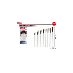 GENERICO - Pinceles Blanco 22 Cm 12 Pcs