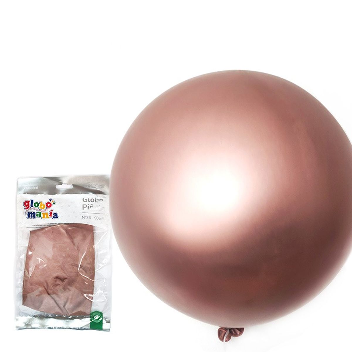 GENERICO - GLOBO PINATA R36 CHROME ROSE GOLD X1 UNI