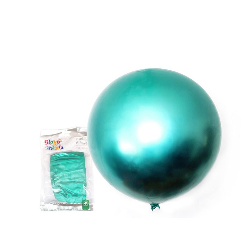 GENERICO - GLOBO PINATA R36 CHROME VERDE X1 UNI