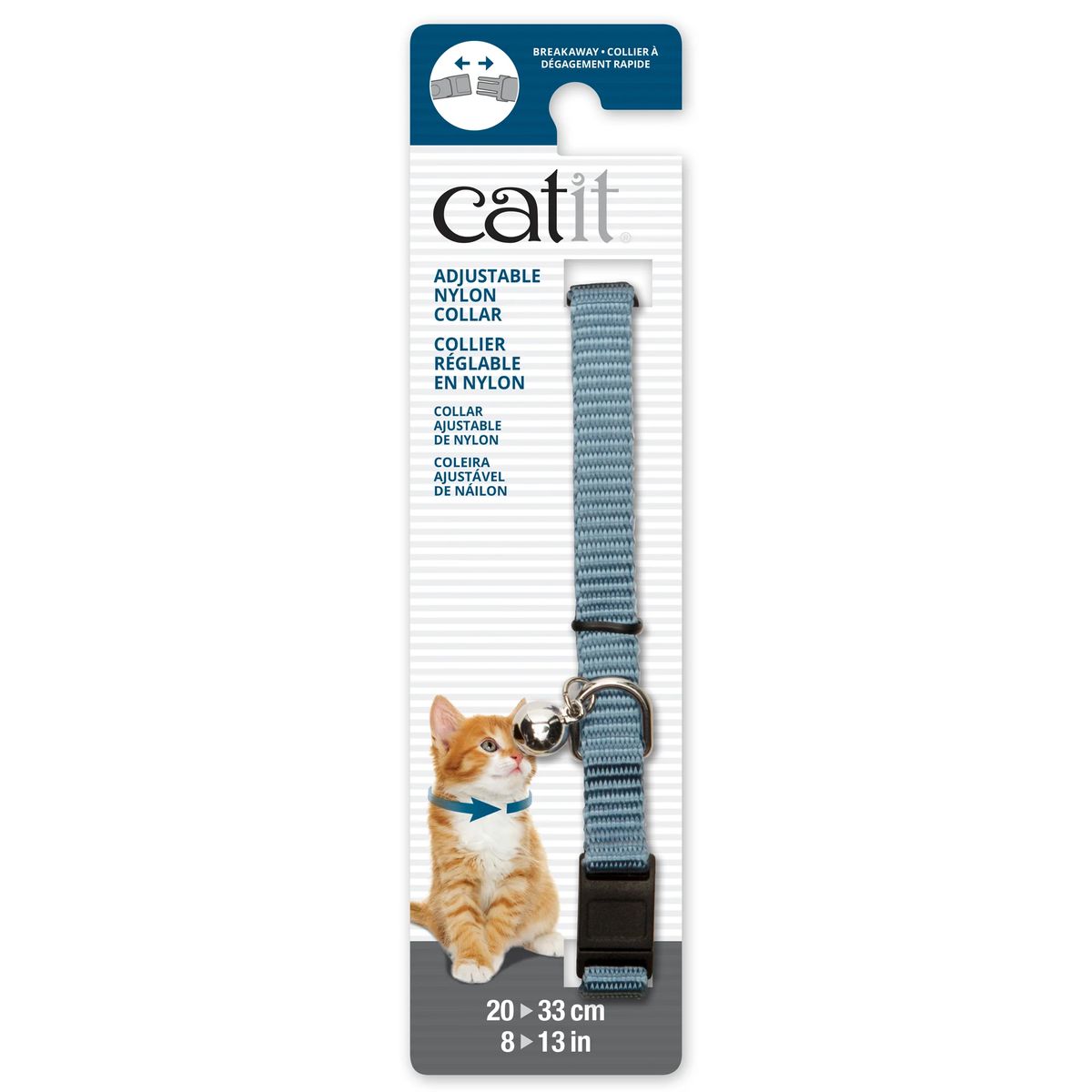 CATIT - Collar Para Gato Catit Hebilla Breakaway Seguridad Celeste