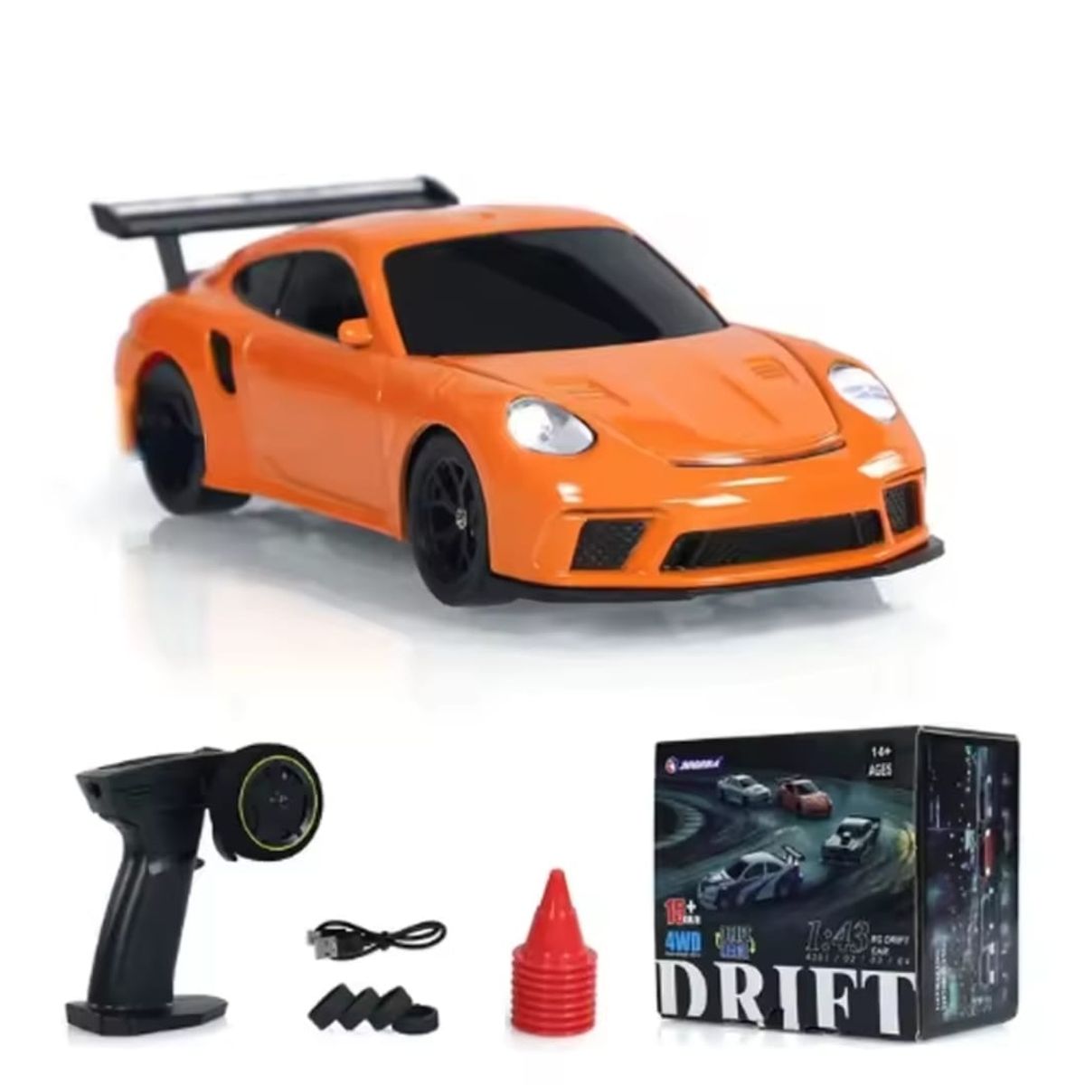 DRIFT - Auto Mini Drift Porsche 911 GT3 15kmh tamaño 1:43