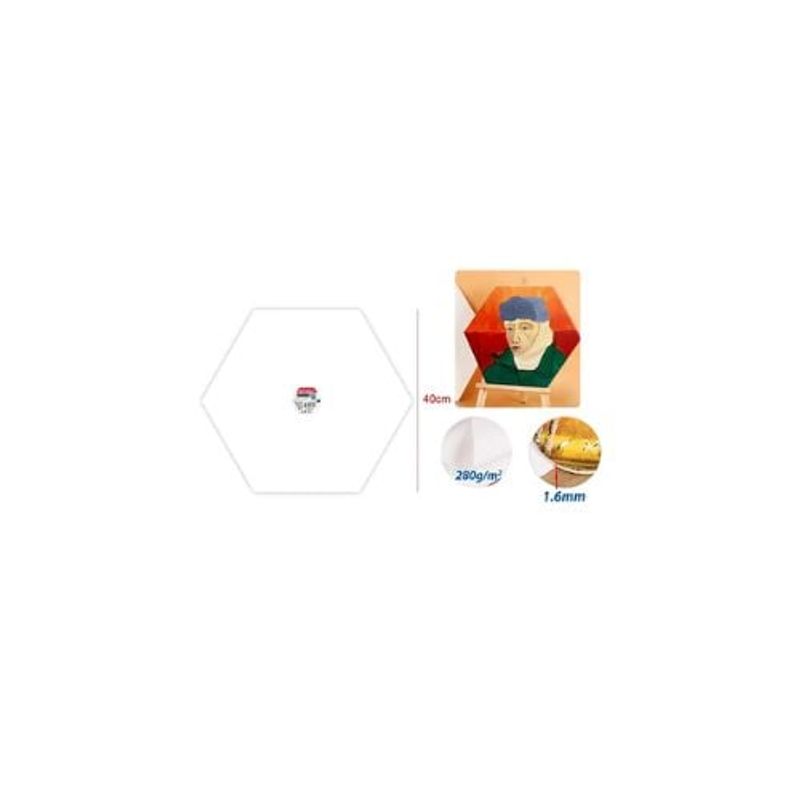 GENERICO - Lienzo Hexágono 40 Cm