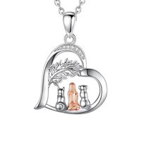 Collar plata 925 mujer perro gato joya