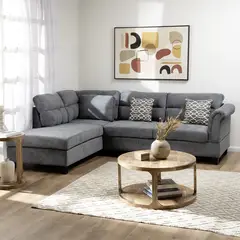 DANIELS - Sofá Seccional Izquierdo Tradicional Nebraska KM107LGR