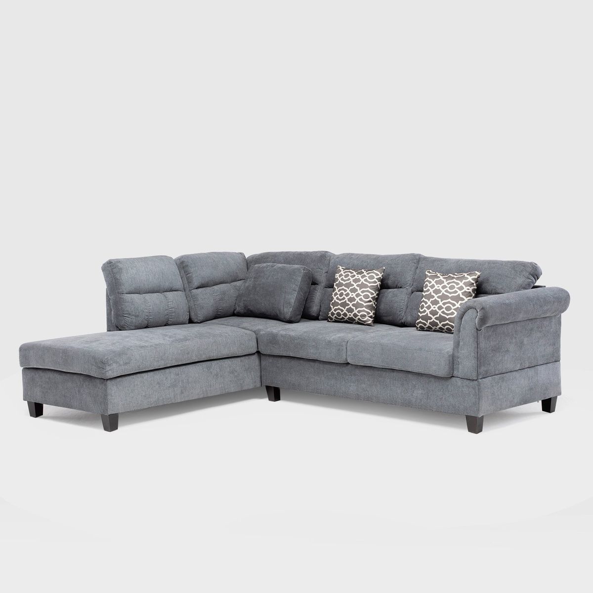 DANIELS - Sofá Seccional Izquierdo Tradicional Nebraska KM107LGR