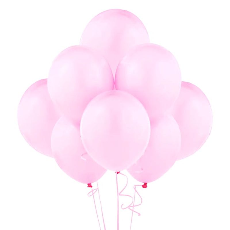  - GLOBO 12 PASTEL ROSADO X12 UNI