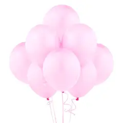 GENER - GLOBO 12 PASTEL ROSADO X12 UNI