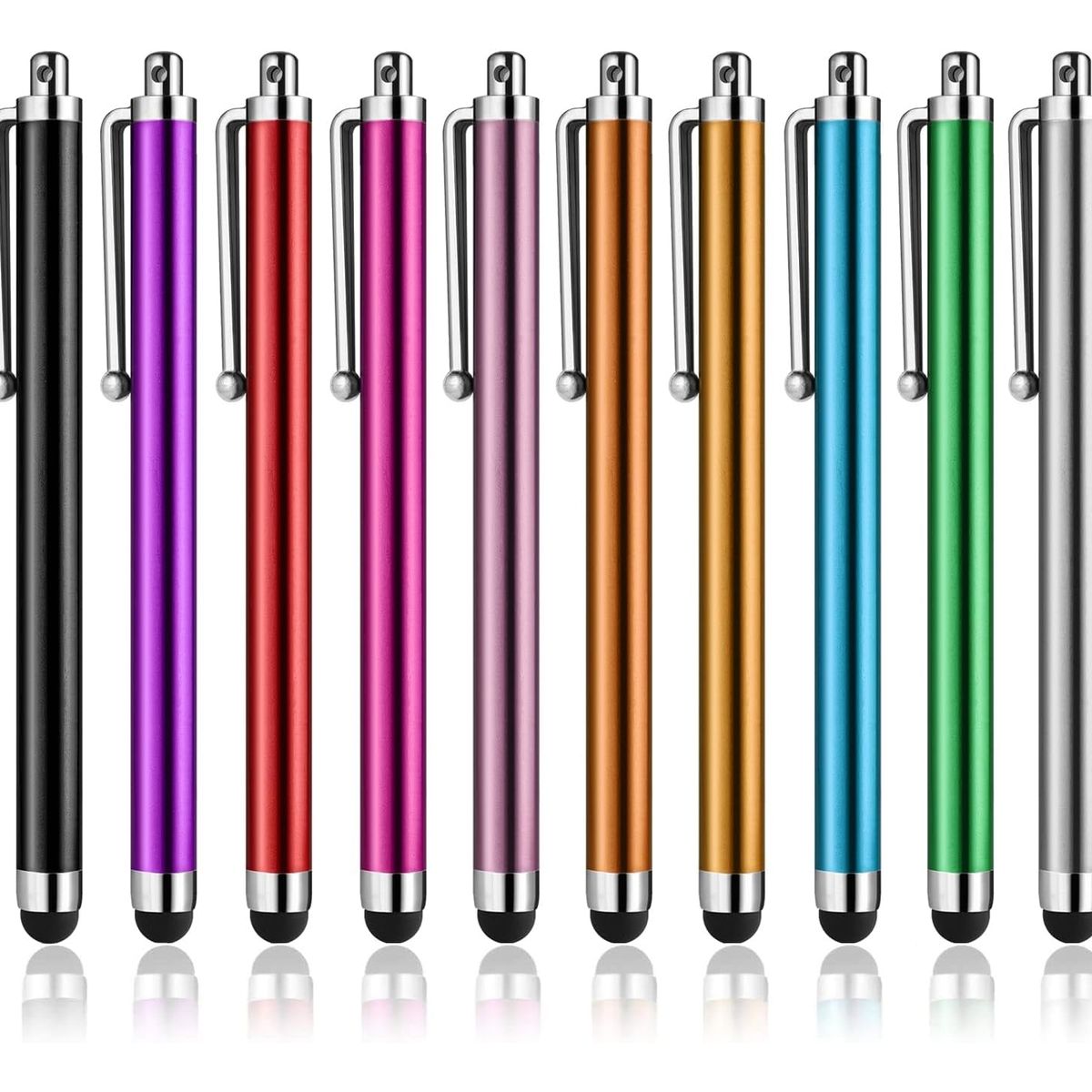 ATURE - Set 10 Lápices Touch Universal Para Tablets, Celulares, Etc.