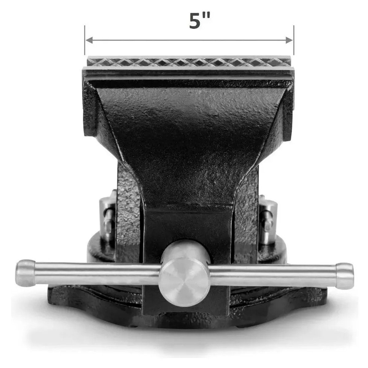 GENERICO - Tornillo De Banco Mecanico Base Giratoria 5 Pulgadas