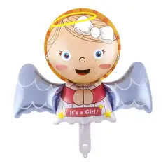 GENERICO - GLOBO METALICO ANGEL NENA 40X44 CM X1 UNI