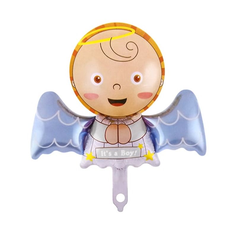 GENERICO - GLOBO METALICO ANGEL NENE 40X44 CM X1 UNI