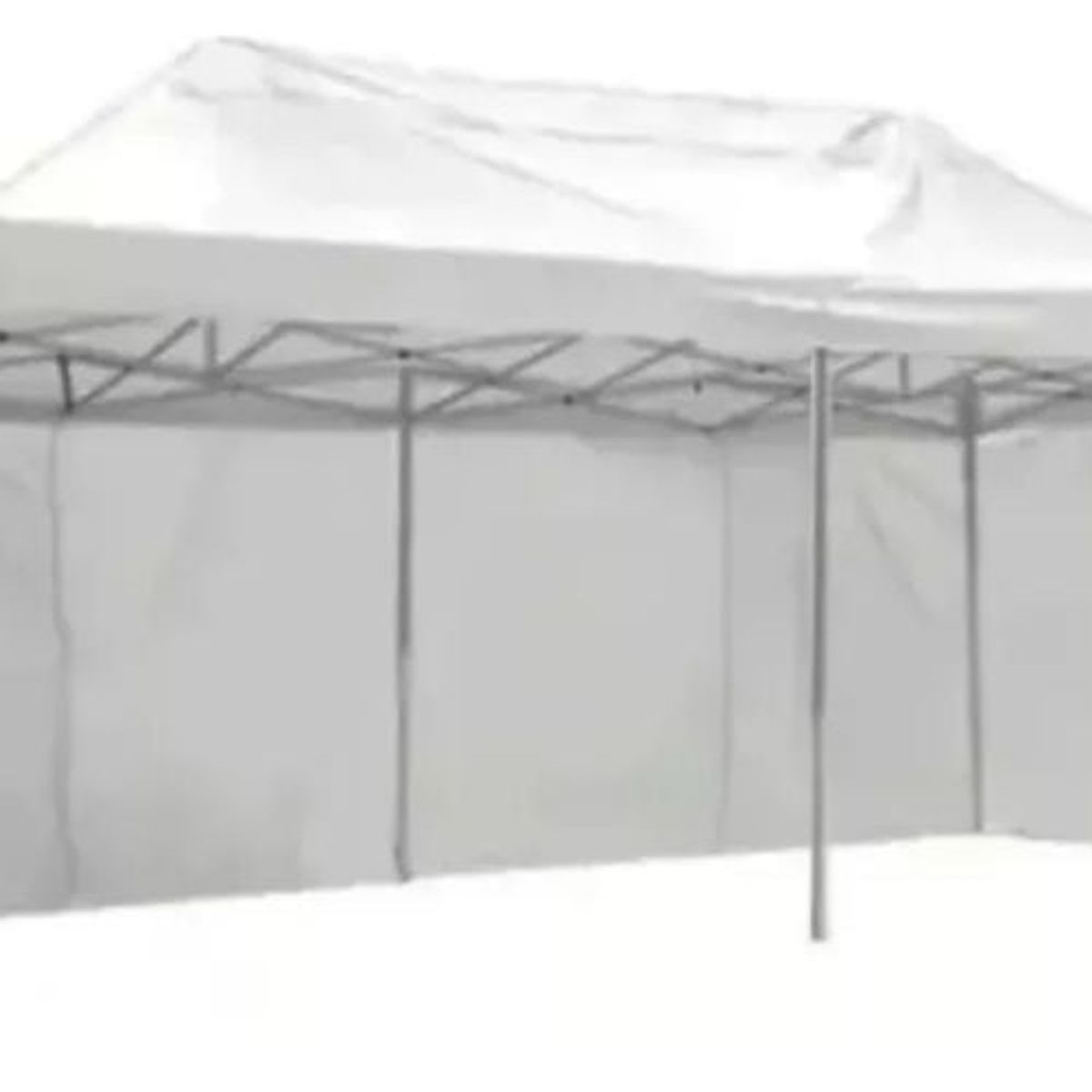 GENERICO - Toldo Plegable con Paredes Impermeables 3x6mts Blanco UV