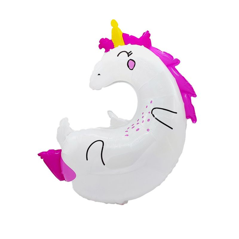 GENERICO - GLOBO METALICO UNICORNIO 80X92 X1 UNI