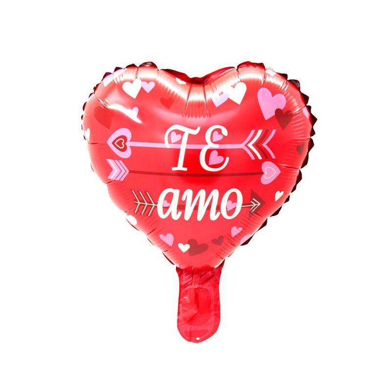 GENERICO - GLOBO METALICO 10 TE AMO FLECHA X50 UNI