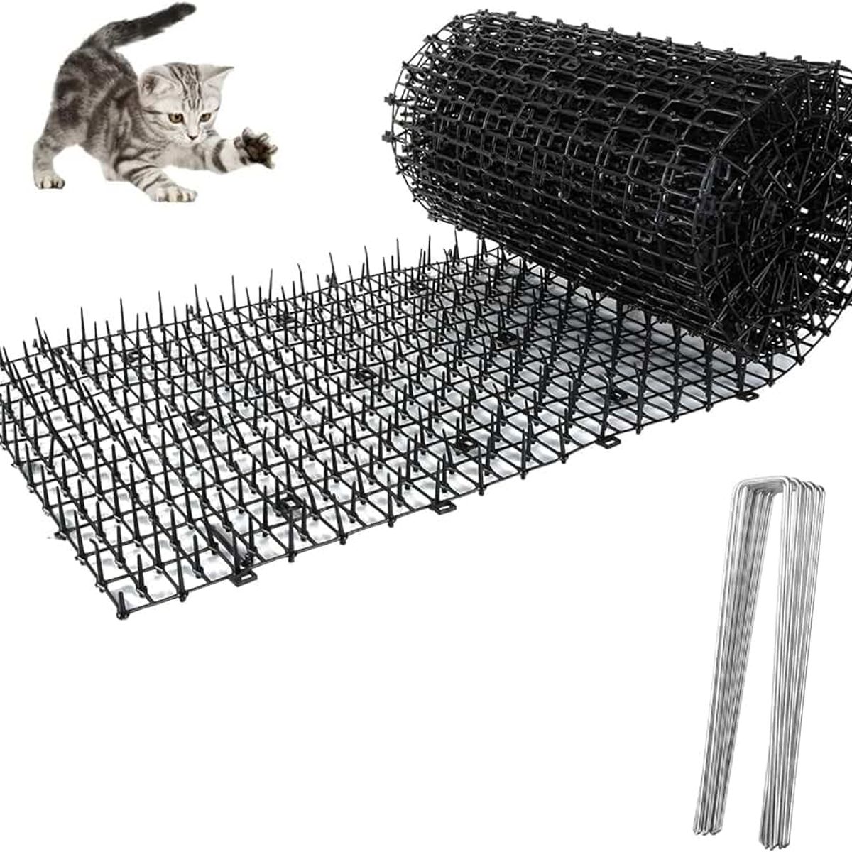 KUANGYE - Alfombrilla Antigatos Y Repelente De Perros Estera Con Púas