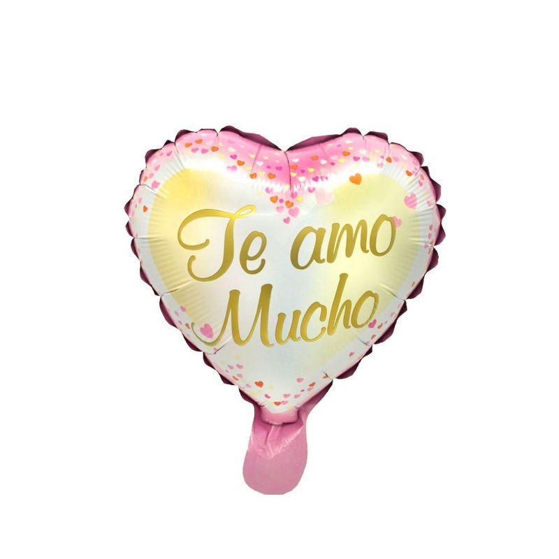 GENERICO - GLOBO METALICO 10 TE AMO MUCHO X50 UNI