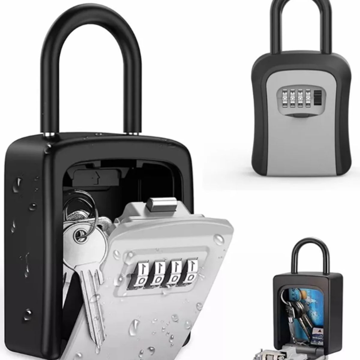 KUANGYE - Cerradura De Combinación,caja De Llaves De 4 Dígitos