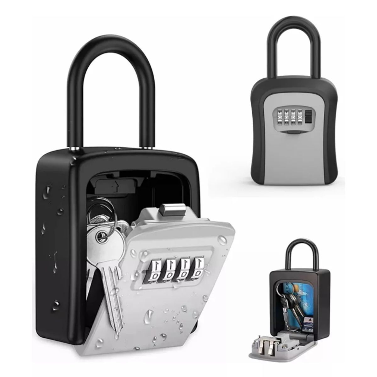 KUANGYE - Cerradura De Combinación,caja De Llaves De 4 Dígitos