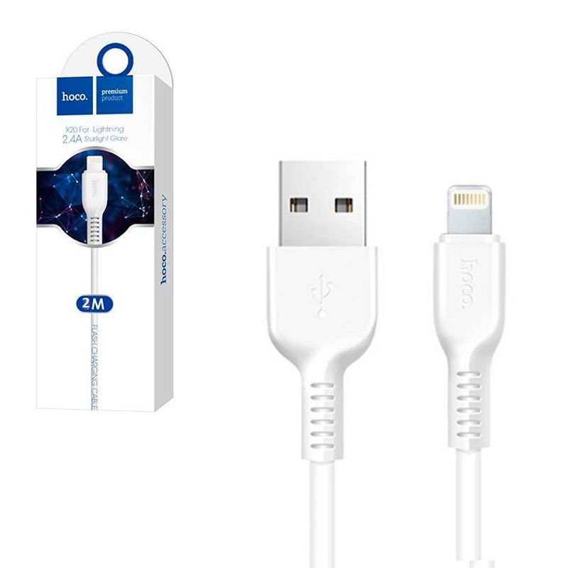 HOCO - Cable 2 metros Usb a Lightning Carga Rápida Datos para Iphone Ipad