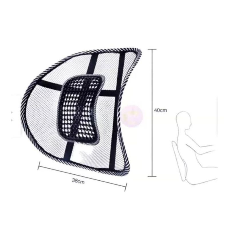 GENERICO - Soporte Respaldo Lumbar Ergonómico Auto Silla Oficina