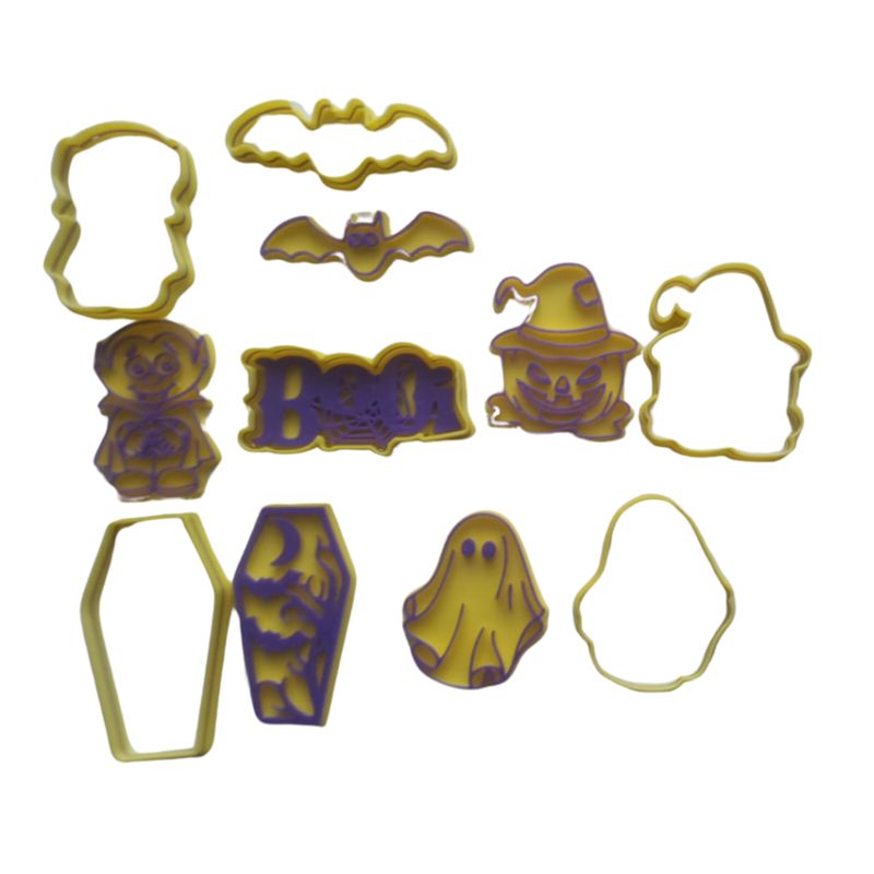 GENERICO - Set 6 Cortadores De Galletas Halloween #1 6cm