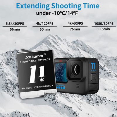 Imagen 2 del producto 3x Batería De Enduro + Cargador Kit Para Gopro Hero 12 11 10 9