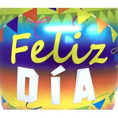 GENERICO - GLOBO METALICO 18 FELIZ DIA BANNER X1 UNI