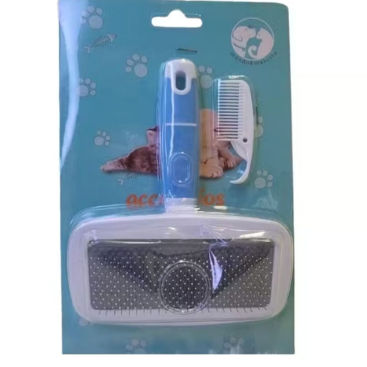 GENERICO - Cepillo Para Perros Peine Sacapelos Rastrillo Limpia