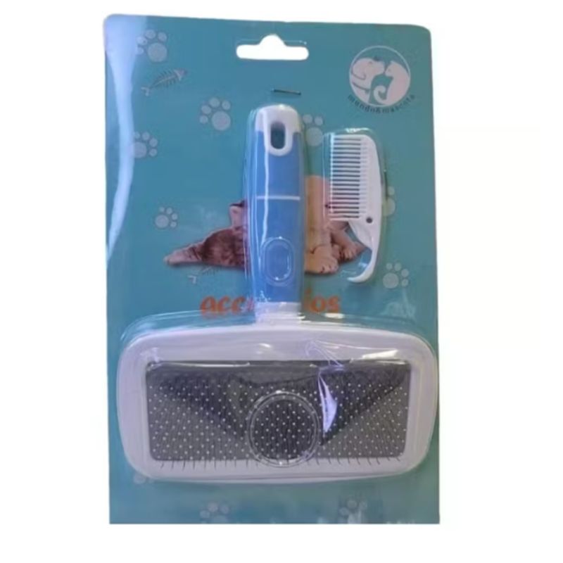GENERICO - Cepillo Para Perros Peine Sacapelos Rastrillo Limpia