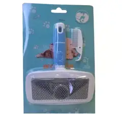 GENERICO - Cepillo Para Perros Peine Sacapelos Rastrillo Limpia