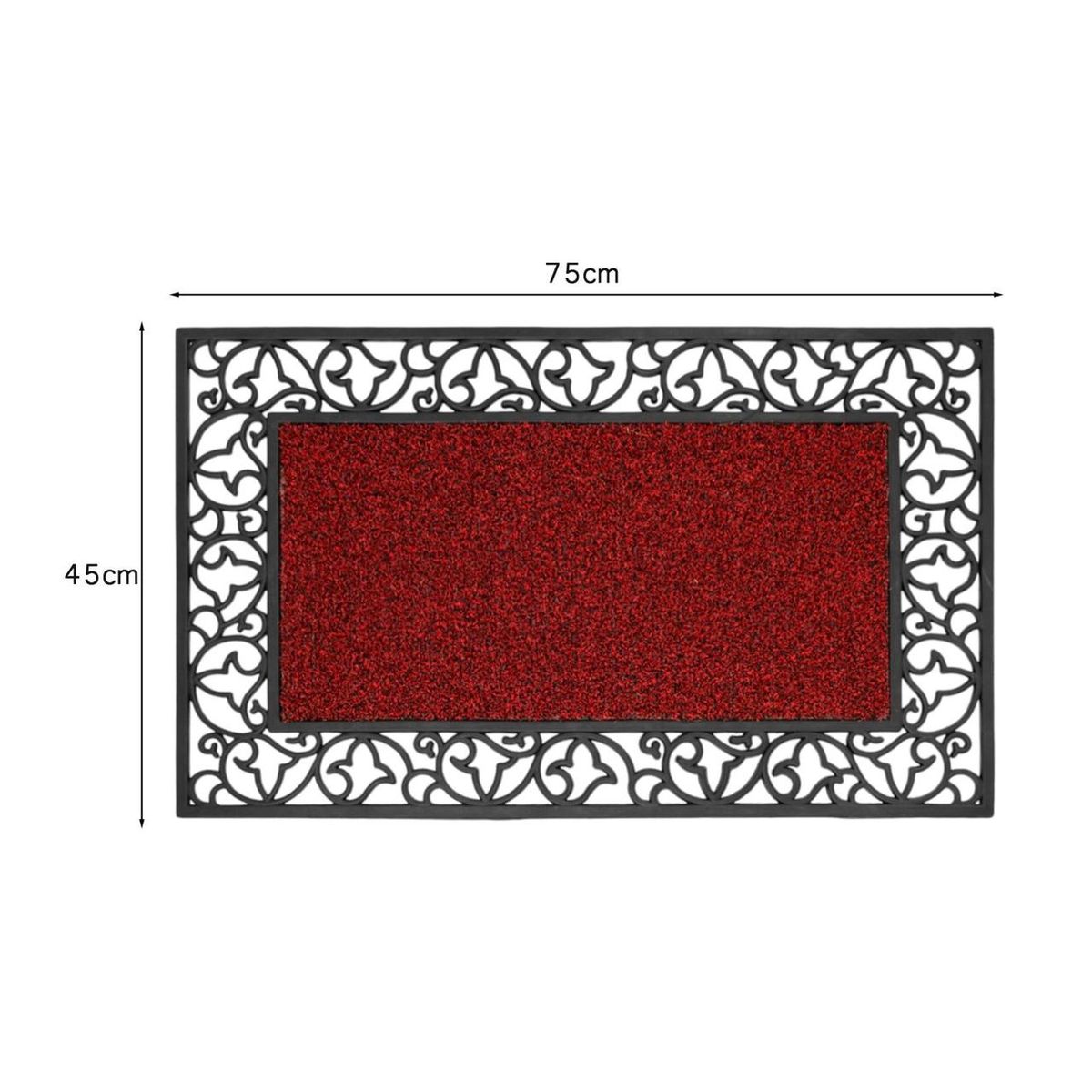 OEM - Alfombra De Entrada Hogar Limpiapiés Diseño Romantic 74x44cm