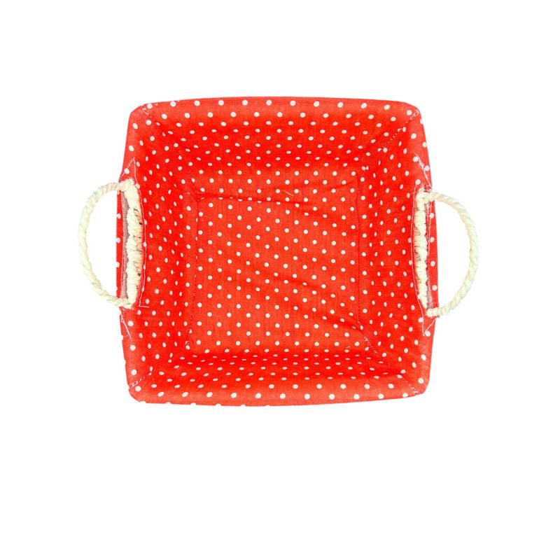 GENERICO - Cesta Panera Tejida Cesta De Pan Cuadrada 23cm