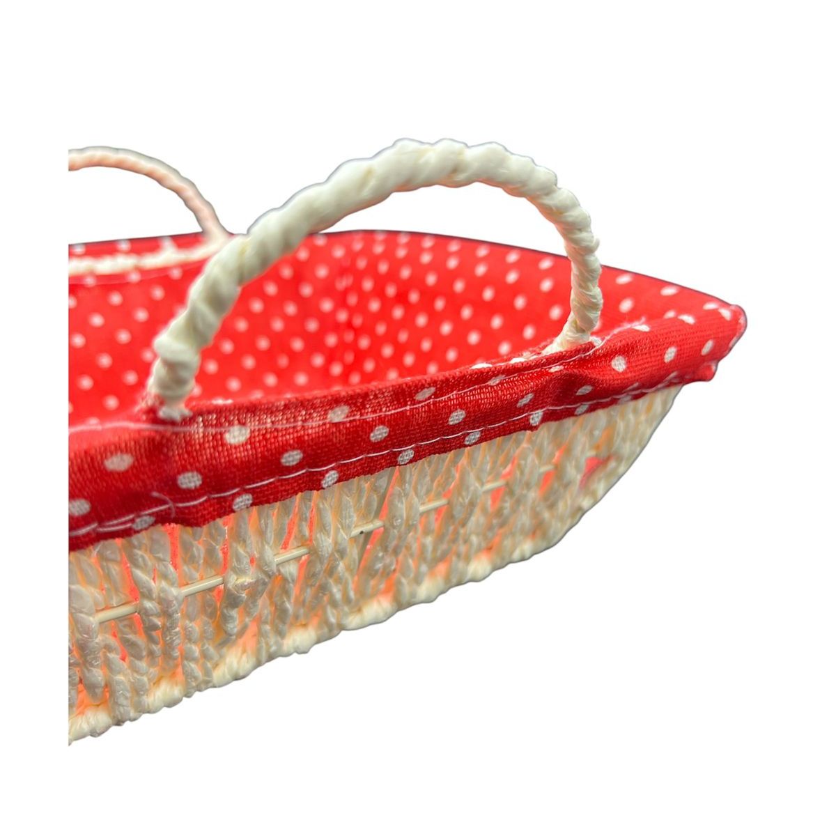 GENERICO - Cesta Panera Tejida Cesta De Pan Cuadrada 23cm