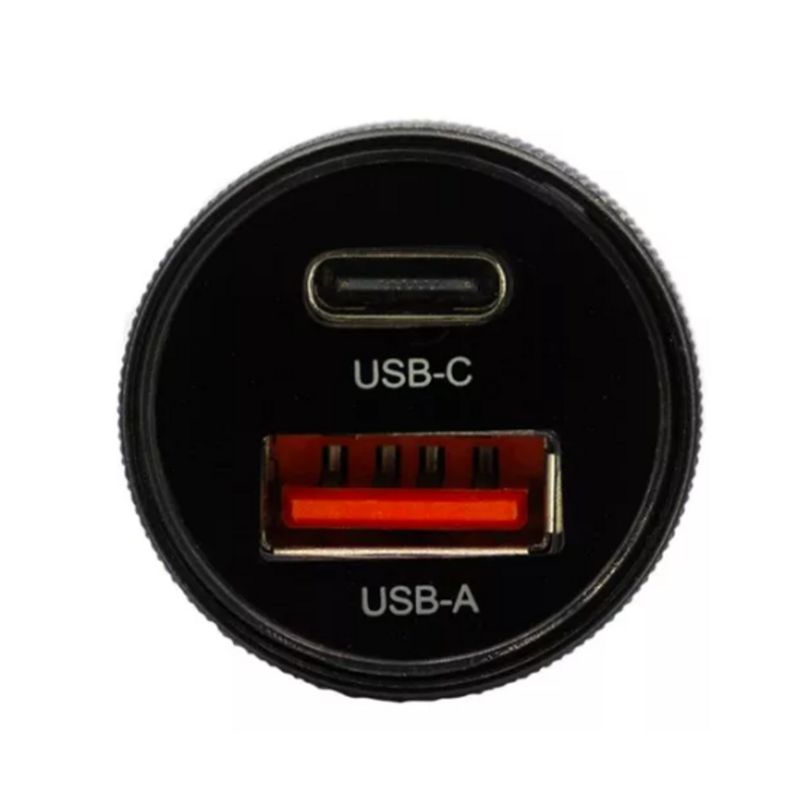PHILCO - Cargador de Auto USB de 2 Puertos Philco FLP2552B Negro