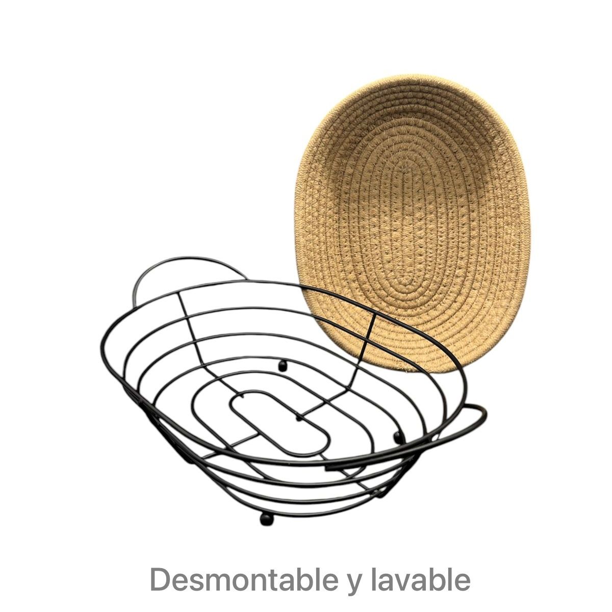 GENERICO - Cesta De Frutas Verduras Frutero Centro Mesa Desmontable 4