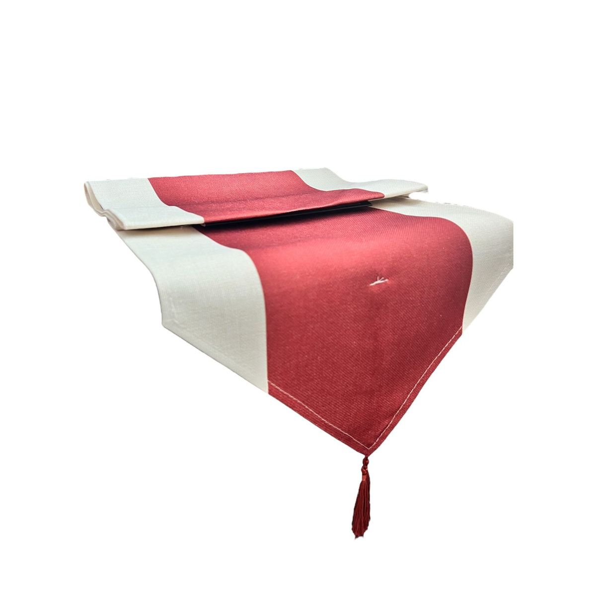 OEM - Mantel Camino De Mesa Con Pompon Lino Tela 180x35cm