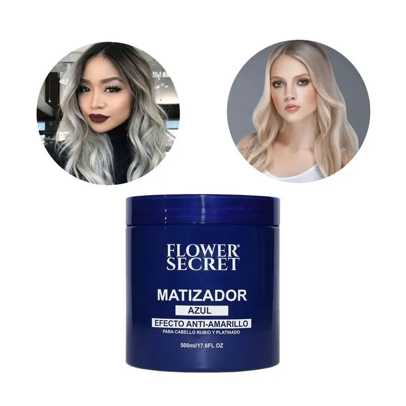 FLOWER SECRET - Matizador Capilar Flower Secret Color Azul Anti-amarillo 500ml