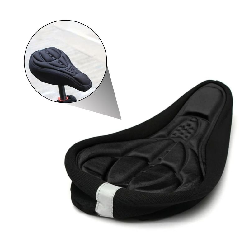 GENERICO - Cubre Sillin Bicicleta Funda Asiento Estrecho Acolchado R