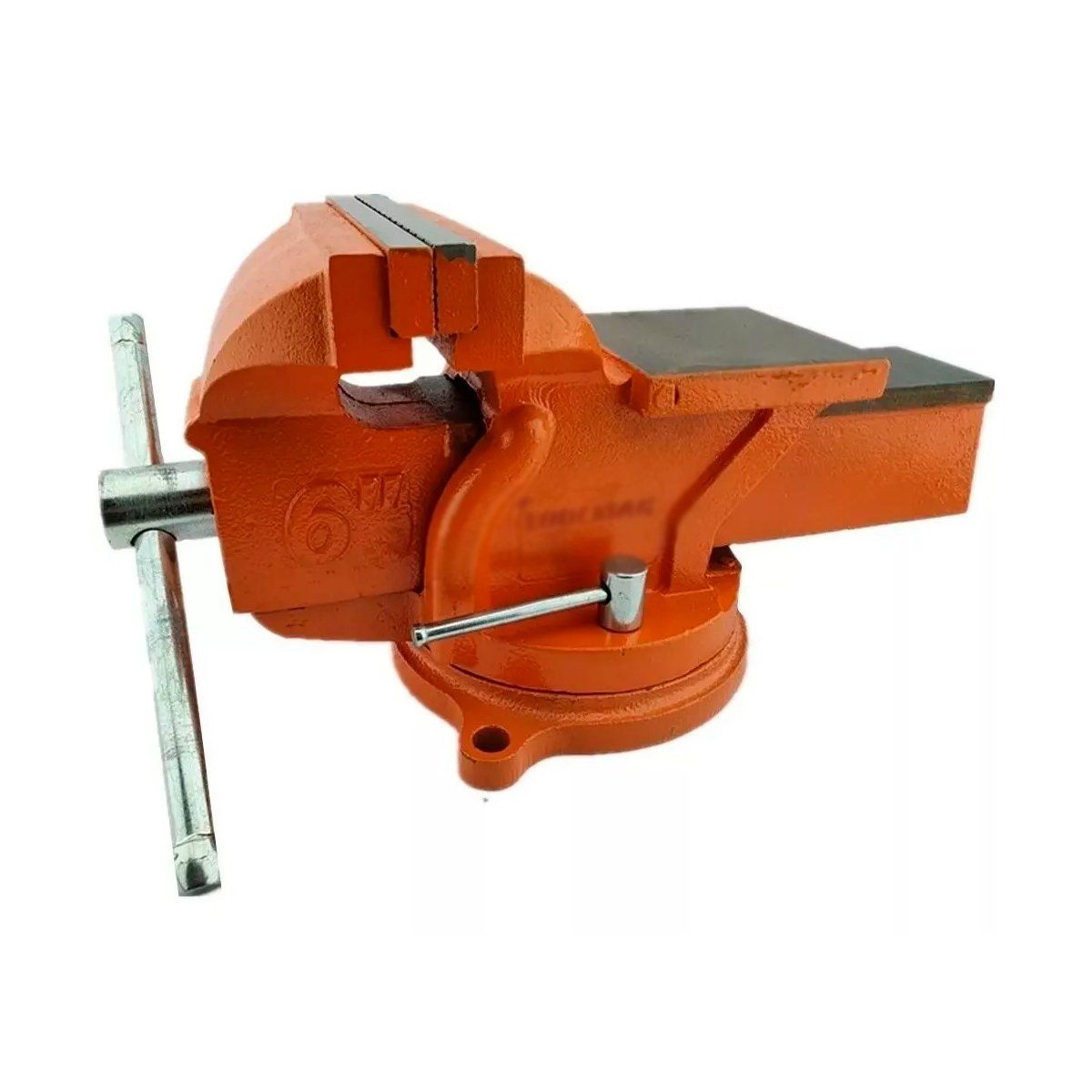 GENERICO - Tornillo De Banco Mecánico Base Giratoria 6 Pulgadas