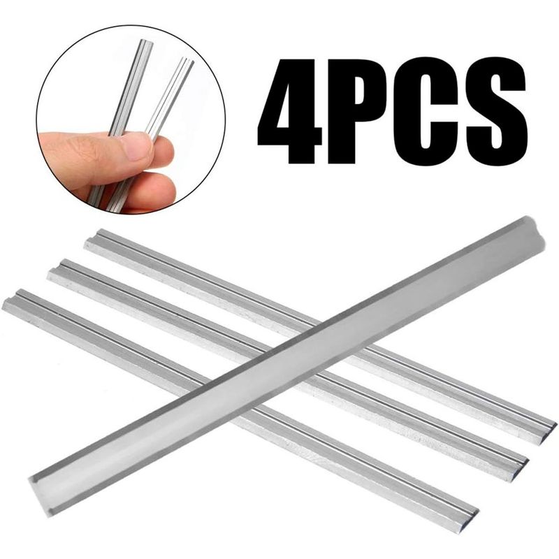 GENERICO - 4x Cuchillas Repuesto Cepillo Eléctrico 82mm Delgada